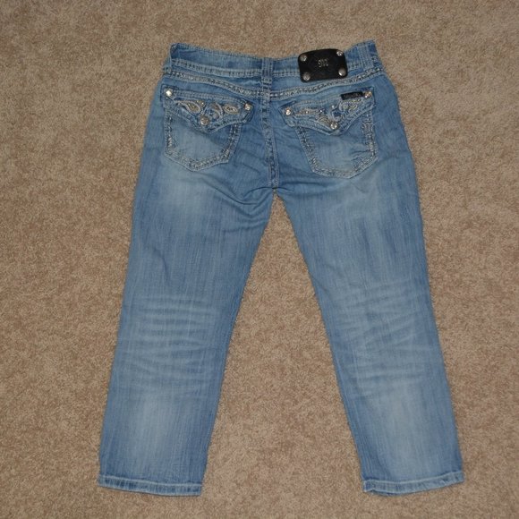 MISS ME Cuffed Capri Jeans Size 28 - Picture 6 of 8